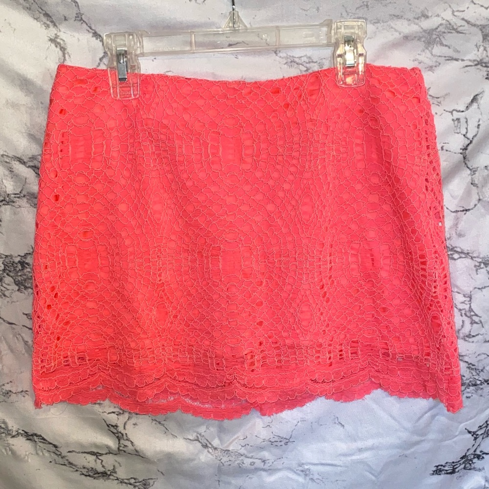 Lilly Pulitzer hot pink/coral mini SKORT